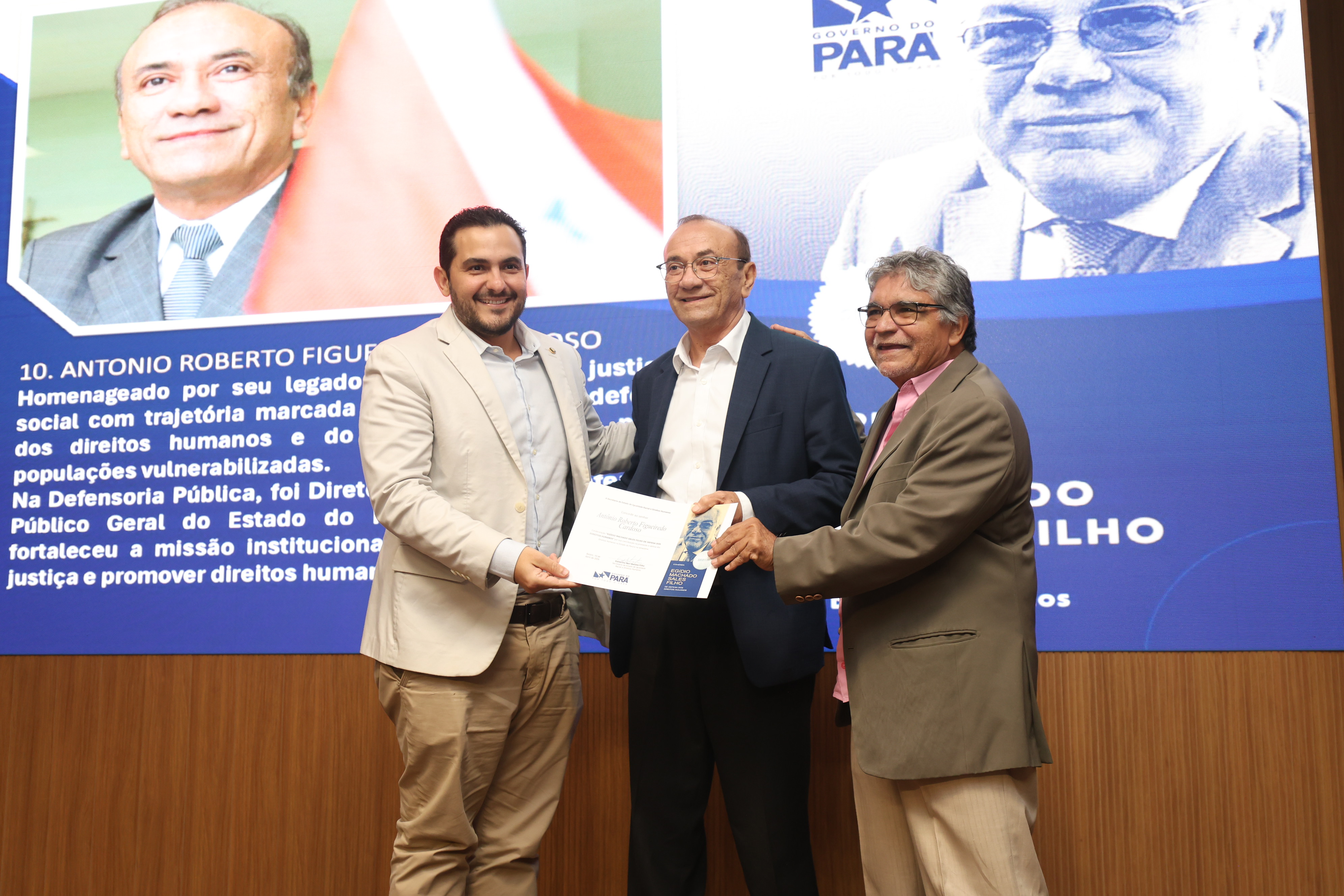 Governo do Pará entrega Comenda 'Egídio Machado Sales Filho de Direitos Humanos'